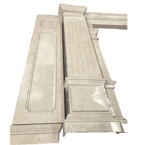 Cream Vanian Marble TV Wall Background