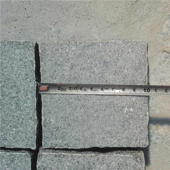 G654 Dark Grey Granite Cobbles For Garden 100x100x50mm
