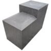 Indian Black Exfoliated Granite Bollard And Flamed Tiles Paving