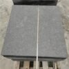 Indian Black Exfoliated Granite Bollard And Flamed Tiles Paving