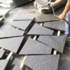 Dark Flamed Trapezoid Paving Stones