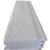 G603 Padang White Non-slip Bull Nose Steps