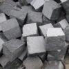 Mesh Natural Split Black Granite Cobblestone