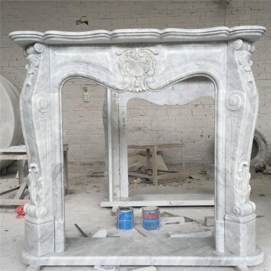 Bianco Carrara Stone For Fireplace White Marble Interior Design