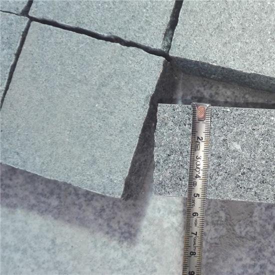 G654 Dark Grey Granite Cobbles For Garden 100x100x50mm