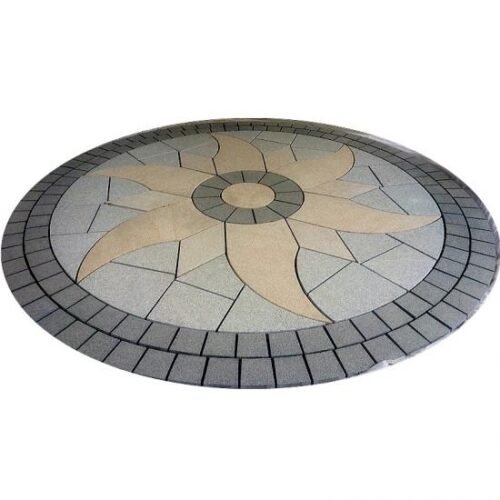 Granite Waterjet Cut Mosaic On Mesh G654 And G682