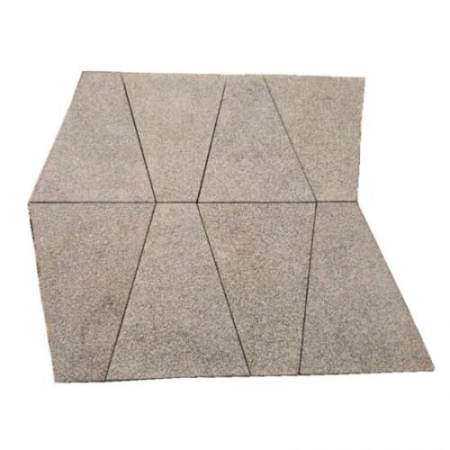 Dark Flamed Trapezoid Paving Stones