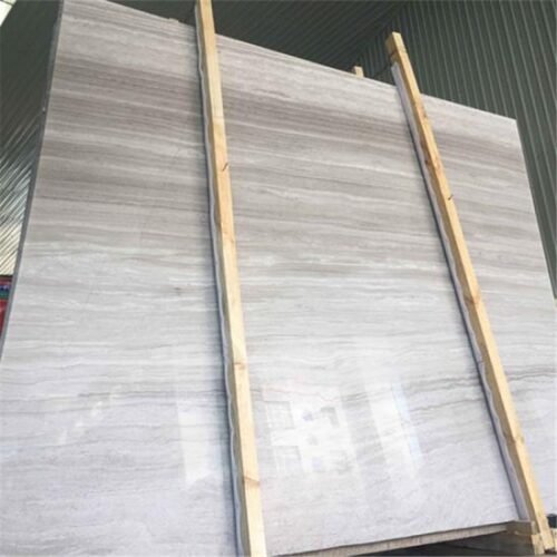 White Wood Veins Grain Marble Slabs